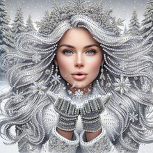 Load image into Gallery viewer, Enchanting Woman Eyes-Partial Special Diamond Painting-30x30cm
