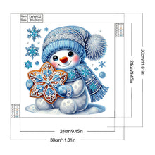 Load image into Gallery viewer, Snow Scene Snowman-Partial Special Diamond Painting-30x30cm
