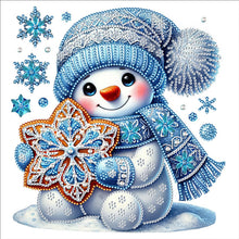 Load image into Gallery viewer, Snow Scene Snowman-Partial Special Diamond Painting-30x30cm
