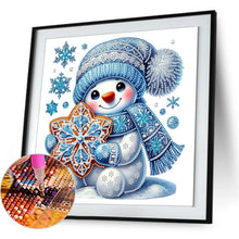Load image into Gallery viewer, Snow Scene Snowman-Partial Special Diamond Painting-30x30cm
