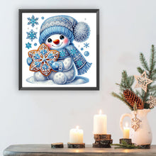 Load image into Gallery viewer, Snow Scene Snowman-Partial Special Diamond Painting-30x30cm
