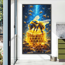 Load image into Gallery viewer, Bee-Full Round Diamond Painting-40x70cm-Large Size
