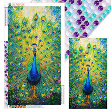 Load image into Gallery viewer, Peacock-Full Round Diamond Painting-40x70cm-Large Size
