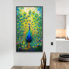 Load image into Gallery viewer, Peacock-Full Round Diamond Painting-40x70cm-Large Size
