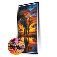 Load image into Gallery viewer, Elephant-Full Round Diamond Painting-40x70cm-Large Size
