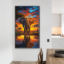 Load image into Gallery viewer, Elephant-Full Round Diamond Painting-40x70cm-Large Size
