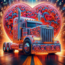 Load image into Gallery viewer, Heart Car-Partial Special Diamond Painting-30x30cm

