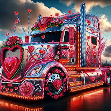 Load image into Gallery viewer, Heart Car-Partial Special Diamond Painting-30x30cm
