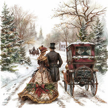 Load image into Gallery viewer, Christmas-Full Round Diamond Painting-40x40cm
