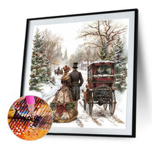 Load image into Gallery viewer, Christmas-Full Round Diamond Painting-40x40cm
