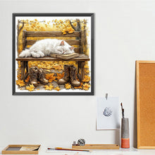 Load image into Gallery viewer, Cat-Full Round Diamond Painting-40x40cm
