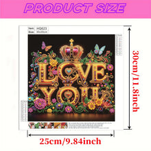 Load image into Gallery viewer, LOVE-Partial Special Diamond Painting-30x30cm
