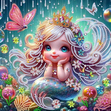 Load image into Gallery viewer, Mermaid Fairy Girl-Partial Special Diamond Painting-30x30cm
