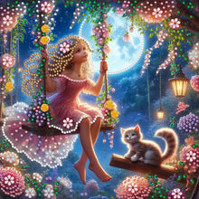 Load image into Gallery viewer, Mermaid Fairy Girl-Partial Special Diamond Painting-30x30cm
