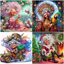 Load image into Gallery viewer, Cute Grandma-Partial Special Diamond Painting-30x30cm
