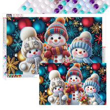 Load image into Gallery viewer, Snowman-Full Round Diamond Painting-80x50cm-Large Size
