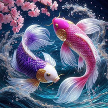 Load image into Gallery viewer, Fish-Full Round Diamond Painting-40x40cm
