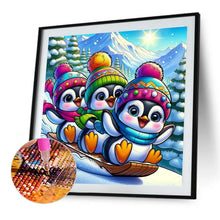 Load image into Gallery viewer, Penguin-Full Round Diamond Painting-40x40cm
