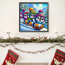 Load image into Gallery viewer, Penguin-Full Round Diamond Painting-40x40cm
