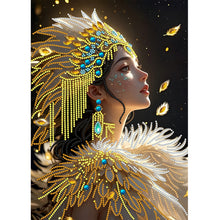 Load image into Gallery viewer, Orange Dress Girl-Partial Special Diamond Painting-30x40cm
