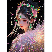 Load image into Gallery viewer, Orange Dress Girl-Partial Special Diamond Painting-30x40cm

