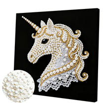 Load image into Gallery viewer, Elegant Girl-Partial Pearl Painting Kit with Frame-25x25cm
