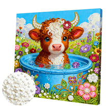 Load image into Gallery viewer, Jellyfish-Partial Pearl Painting Kit with Frame-25x25cm
