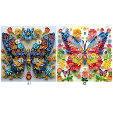 Load image into Gallery viewer, Butterfly Flowers-Partial Special Diamond Painting-30x30cm
