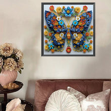 Load image into Gallery viewer, Butterfly Flowers-Partial Special Diamond Painting-30x30cm
