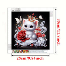 Load image into Gallery viewer, Winter Cat-Partial Special Diamond Painting-30x30cm
