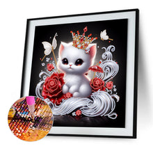 Load image into Gallery viewer, Winter Cat-Partial Special Diamond Painting-30x30cm
