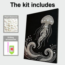 Load image into Gallery viewer, Jellyfish-Partial Pearl Painting Kit with Frame-30x40cm
