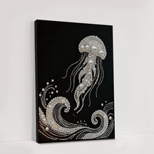 Load image into Gallery viewer, Jellyfish-Partial Pearl Painting Kit with Frame-30x40cm
