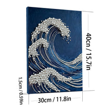 Load image into Gallery viewer, Waves-Partial Pearl Painting Kit with Frame-30x40cm

