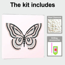 Load image into Gallery viewer, Butterfly-Partial Pearl Painting Kit with Frame-30x30cm
