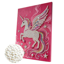 Load image into Gallery viewer, Unicorn-Partial Pearl Painting Kit with Frame-30x40cm
