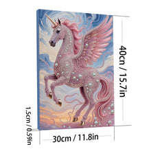 Load image into Gallery viewer, Unicorn-Partial Pearl Painting Kit with Frame-30x40cm
