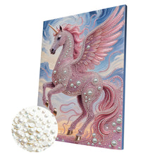 Load image into Gallery viewer, Unicorn-Partial Pearl Painting Kit with Frame-30x40cm
