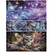 Load image into Gallery viewer, Dreamy Divine Dragon-Partial Special Diamond Painting-60x30cm-Large Size
