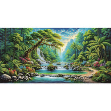 Load image into Gallery viewer, Dreamy Lake Scenery-Partial Special Diamond Painting-60x30cm-Large Size
