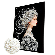 Load image into Gallery viewer, Lotus-Partial Pearl Painting Kit with Frame-30x40cm
