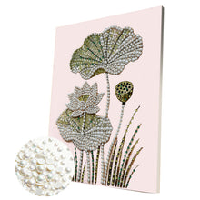 Load image into Gallery viewer, Lotus-Partial Pearl Painting Kit with Frame-30x40cm
