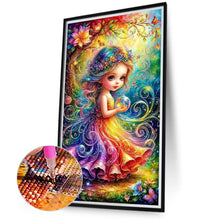Load image into Gallery viewer, Girl-Full Round Diamond Painting-40x75cm-Large Size
