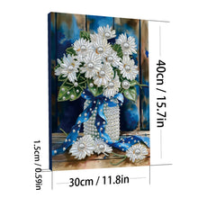 Load image into Gallery viewer, Blue Vase-Partial Pearl Painting Kit with Frame-30x40cm
