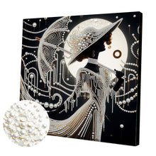 Load image into Gallery viewer, Lady-Partial Pearl Painting Kit with Frame-30x30cm
