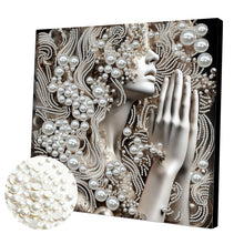 Load image into Gallery viewer, Lady-Partial Pearl Painting Kit with Frame-30x30cm
