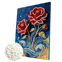 Load image into Gallery viewer, Snowflake-Partial Pearl Painting Kit with Frame-30x40cm
