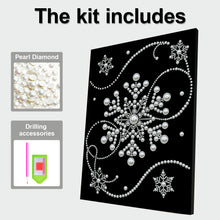 Load image into Gallery viewer, Snowflake-Partial Pearl Painting Kit with Frame-30x40cm

