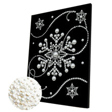Load image into Gallery viewer, Snowflake-Partial Pearl Painting Kit with Frame-30x40cm
