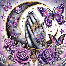 Load image into Gallery viewer, Butterfly-Partial Special Diamond Painting-30x30cm
